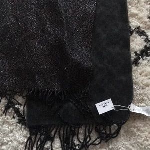 Glitter & leopard print Coach scarf NWT